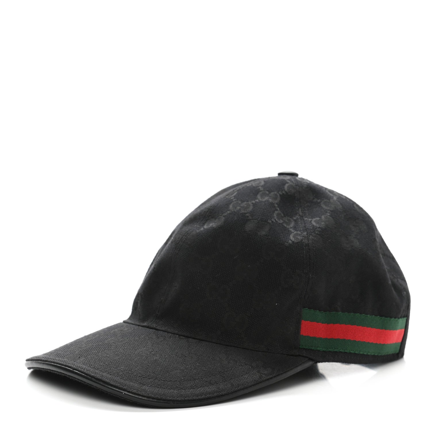 Gucci Monogram Web Baseball Hat L Black 1 of 9