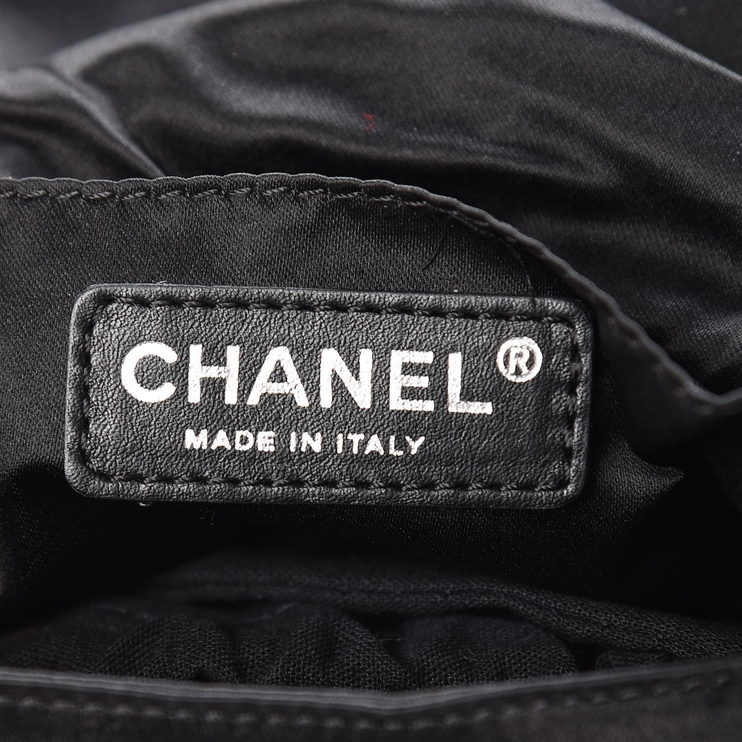 Chanel Satin Quilted Flap Clutch Black 6 of 9