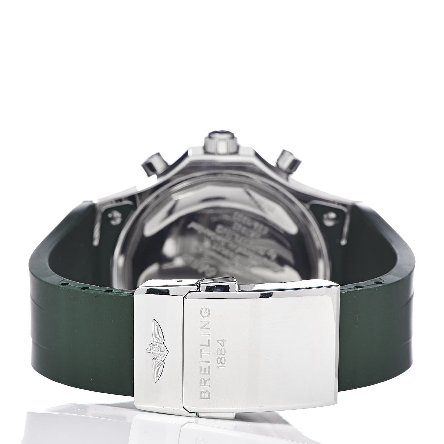 Breitling Stainless Steel Rubber 49mm Bentley GMT Chronograph Automatic Watch Green A47362 4 of 9