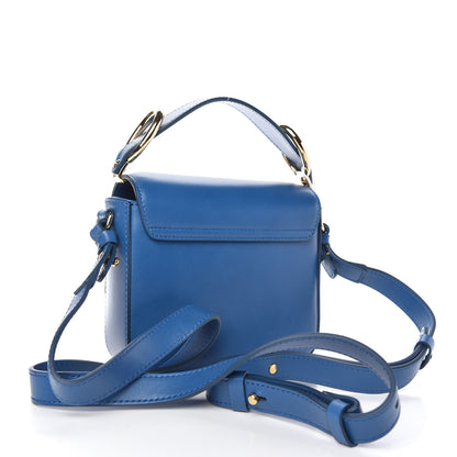 Chloe Shiny Calfskin Suede Mini C Bag Smoky Blue 3 of 9