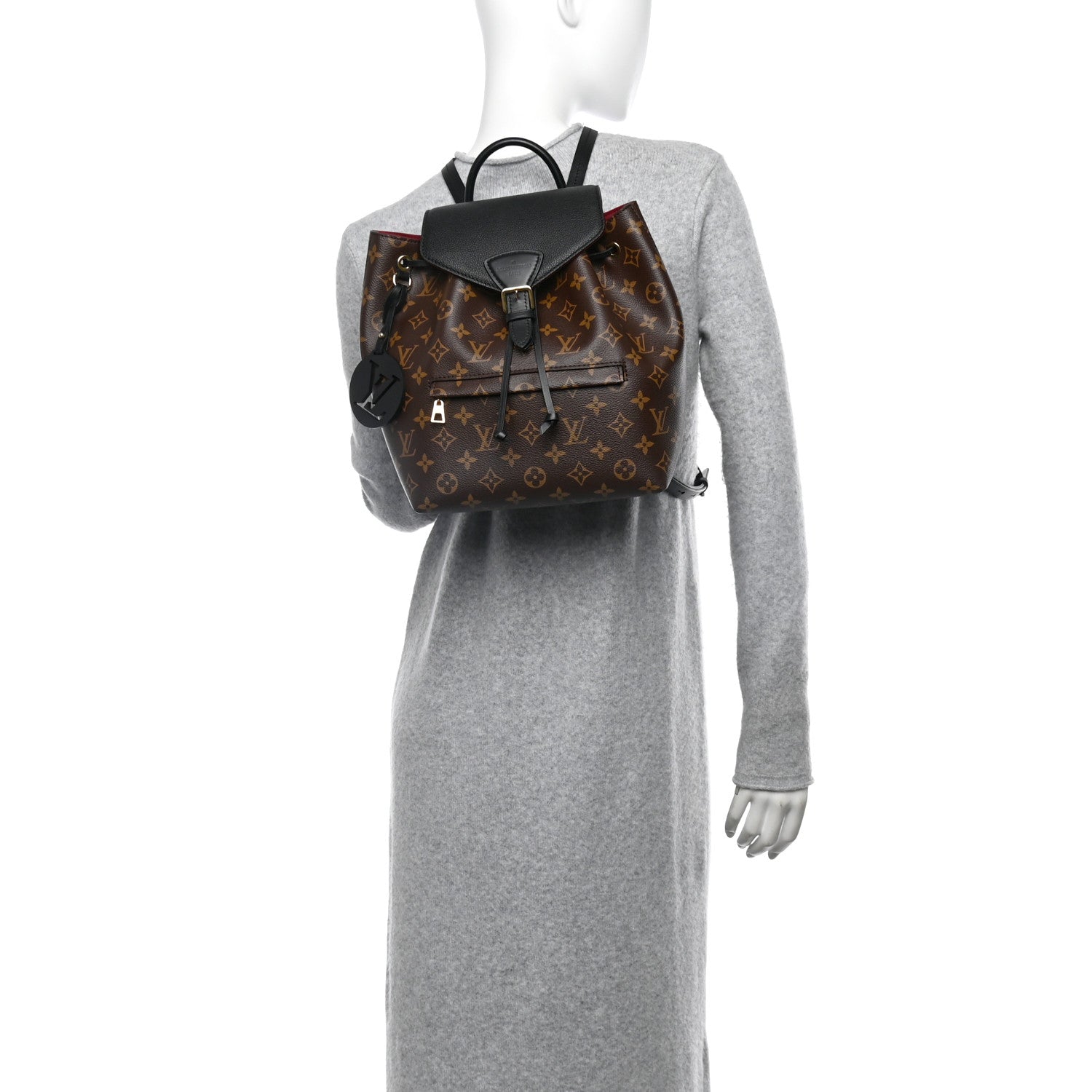 Louis Vuitton Monogram Montsouris PM Black 2 of 9