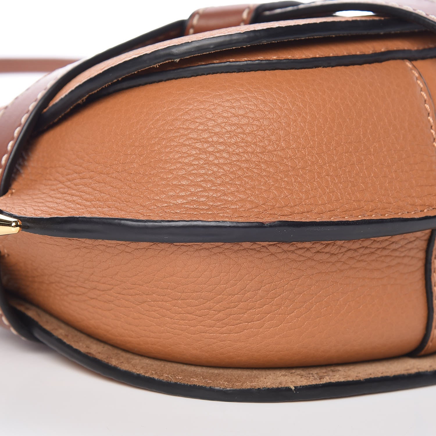 Loewe Grained Calfskin Mini Gate Crossbody Bag Caramel Pecan 8 of 9