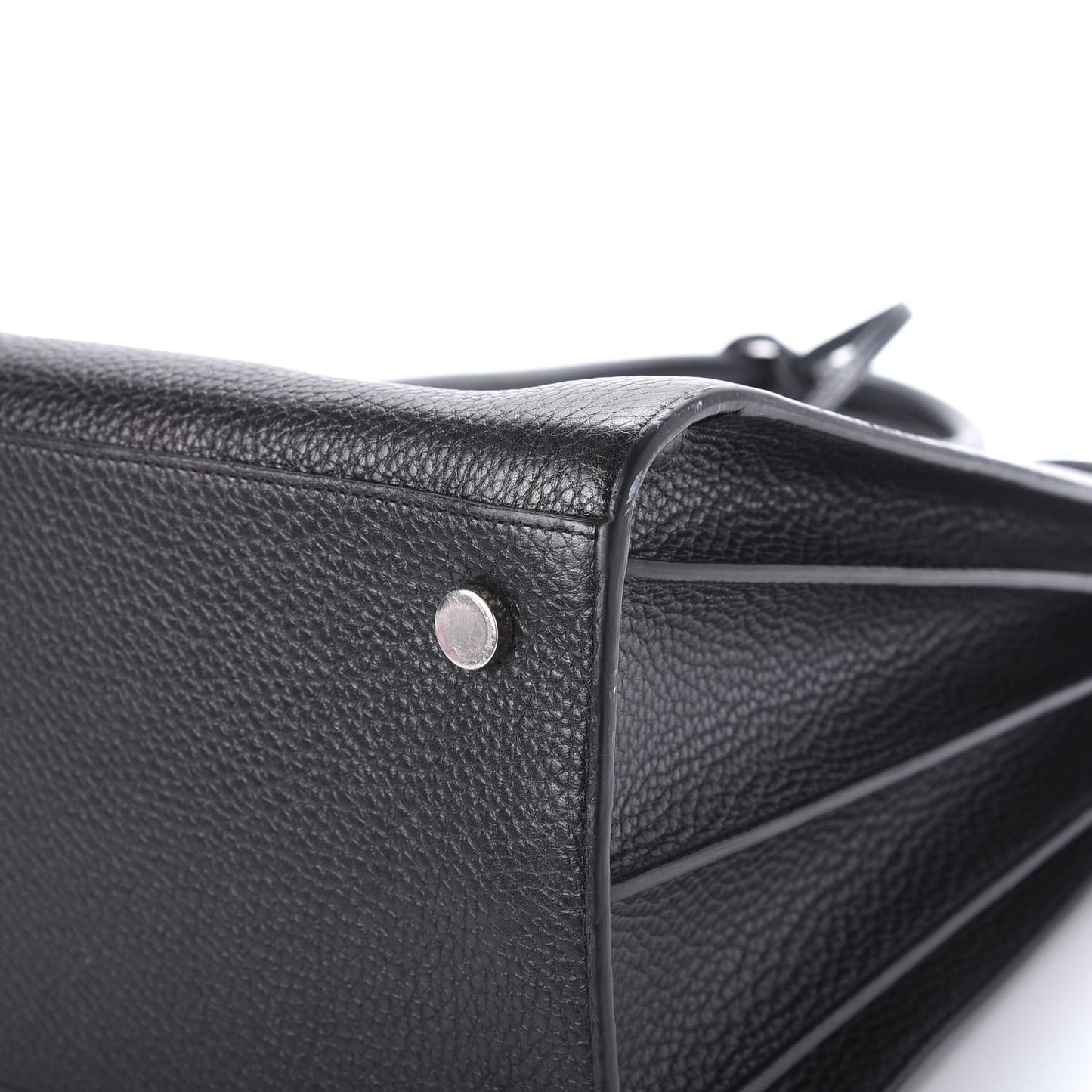 Grained Calfskin Large Sac De Jour Carryall Black
