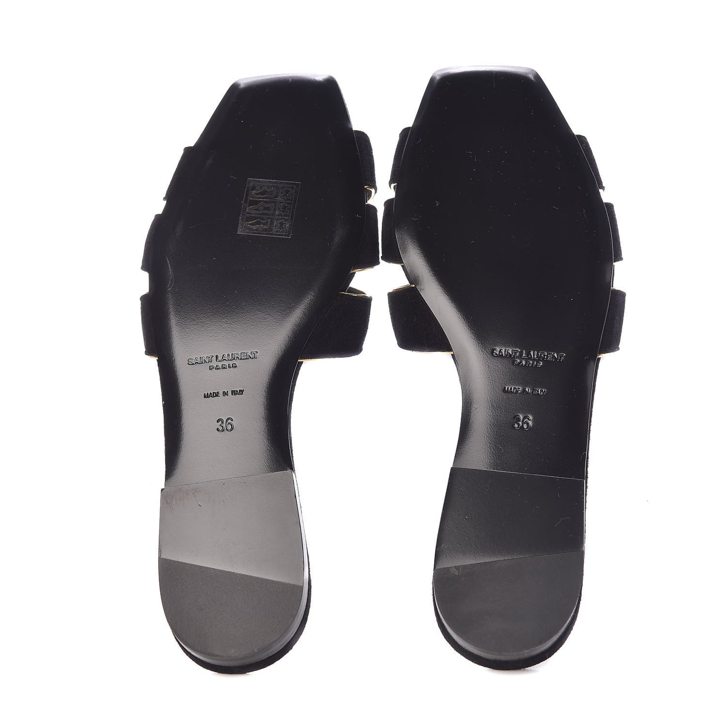 Suede Tribute 05 Slide Sandals 36 Black
