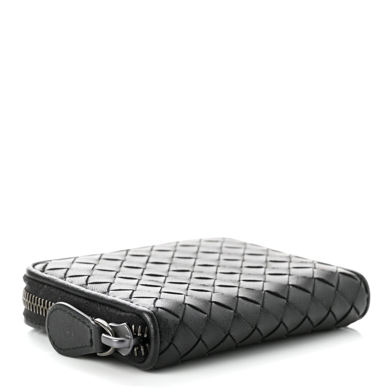 Bottega Veneta Nappa Intrecciato Zip Around Coin Purse Black 4 of 7