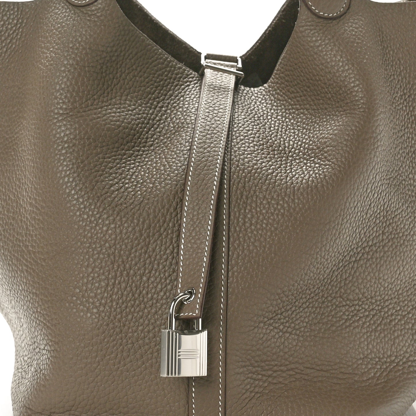 Taurillon Clemence Picotin Lock 26 GM Etoupe