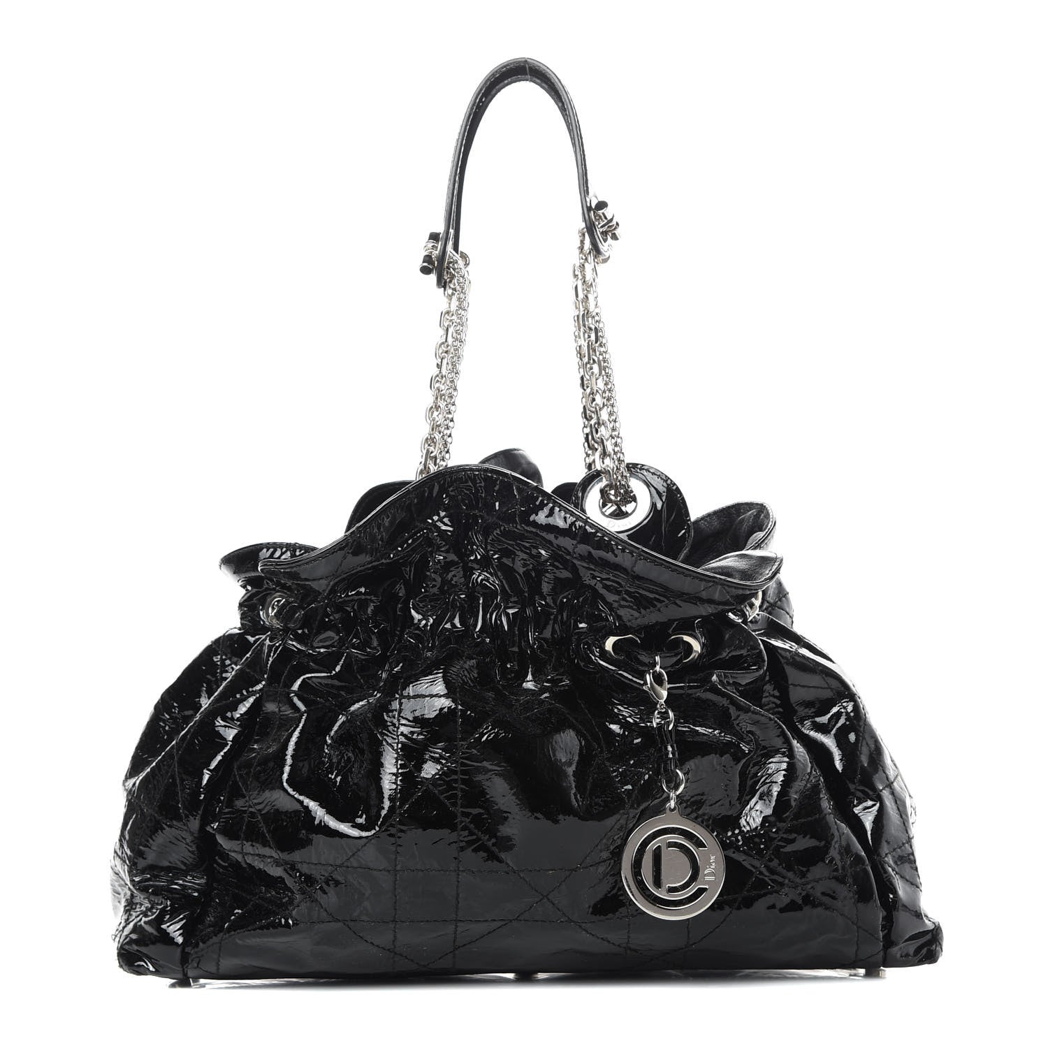 Christian Dior Patent Cannage Medium Le Trente Tote Black 1 of 11