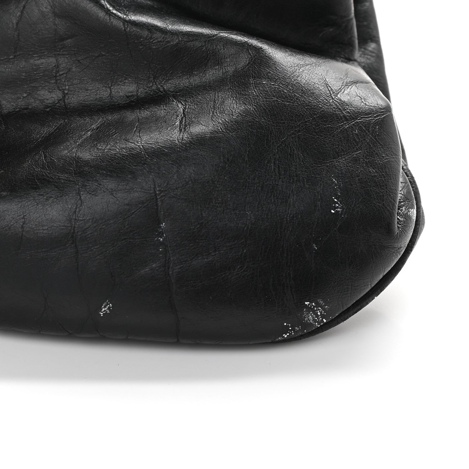 Chanel Glazed Calfskin Kisslock Frame Bag Black 13 of 16