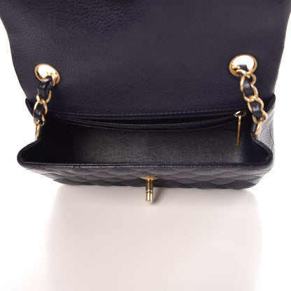 Chanel Caviar Quilted Mini Rectangular Flap Navy 5 of 7