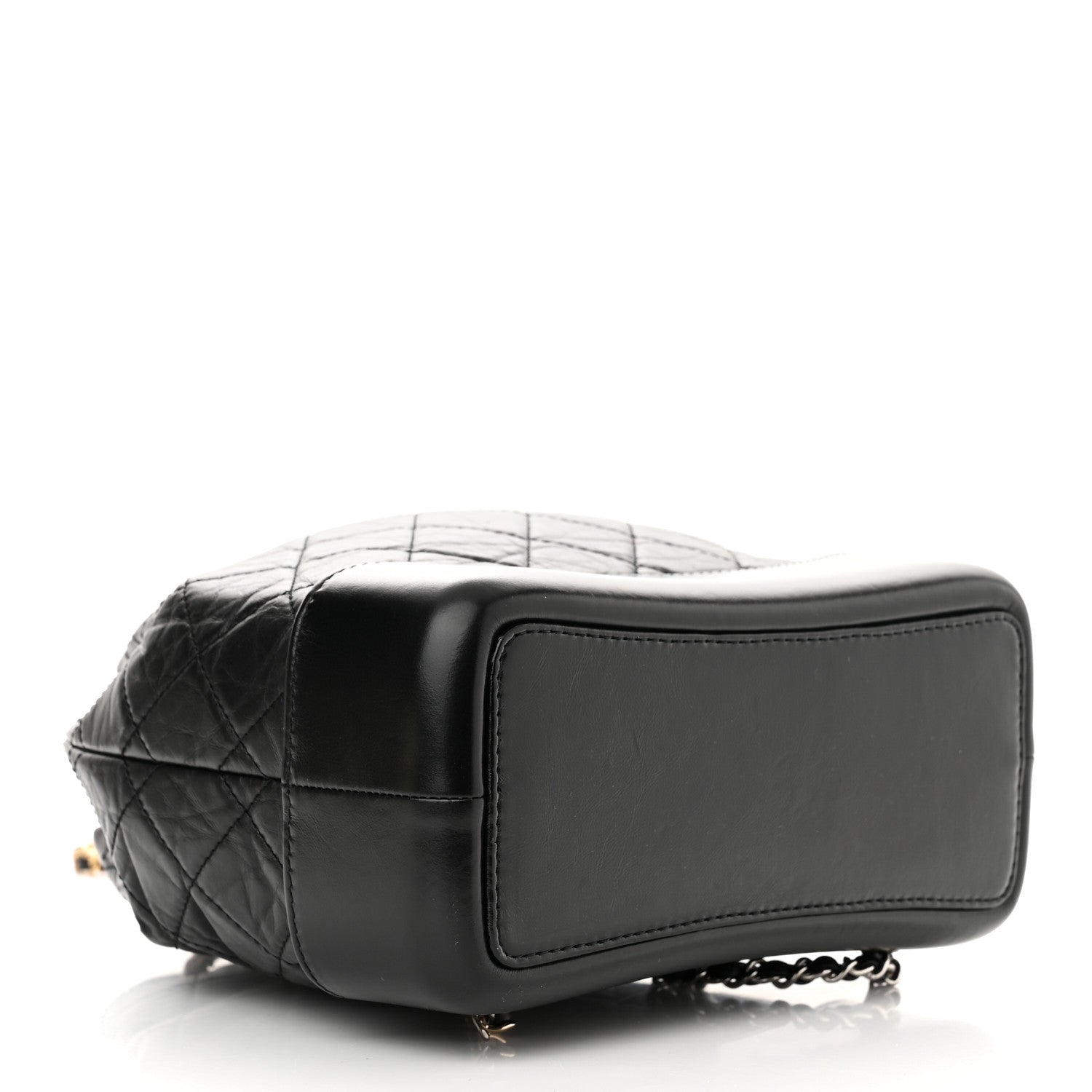 Chanel Aged Calfskin Quilted Small Gabrielle Backpack Black 4 of 10