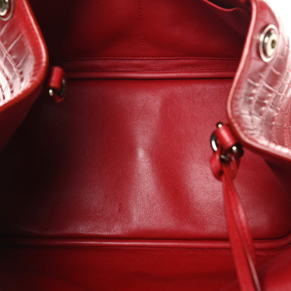 Christian Dior Crocodile Large Diorissimo Red 5 of 10