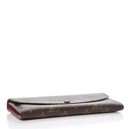 Louis Vuitton Monogram Emilie Wallet Red 4 of 11