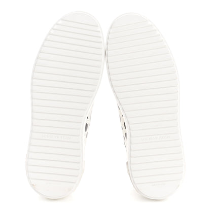 Louis Vuitton LV X YK Calfskin Printed Infinity Dots Time Out Sneakers 38 White 6 of 10