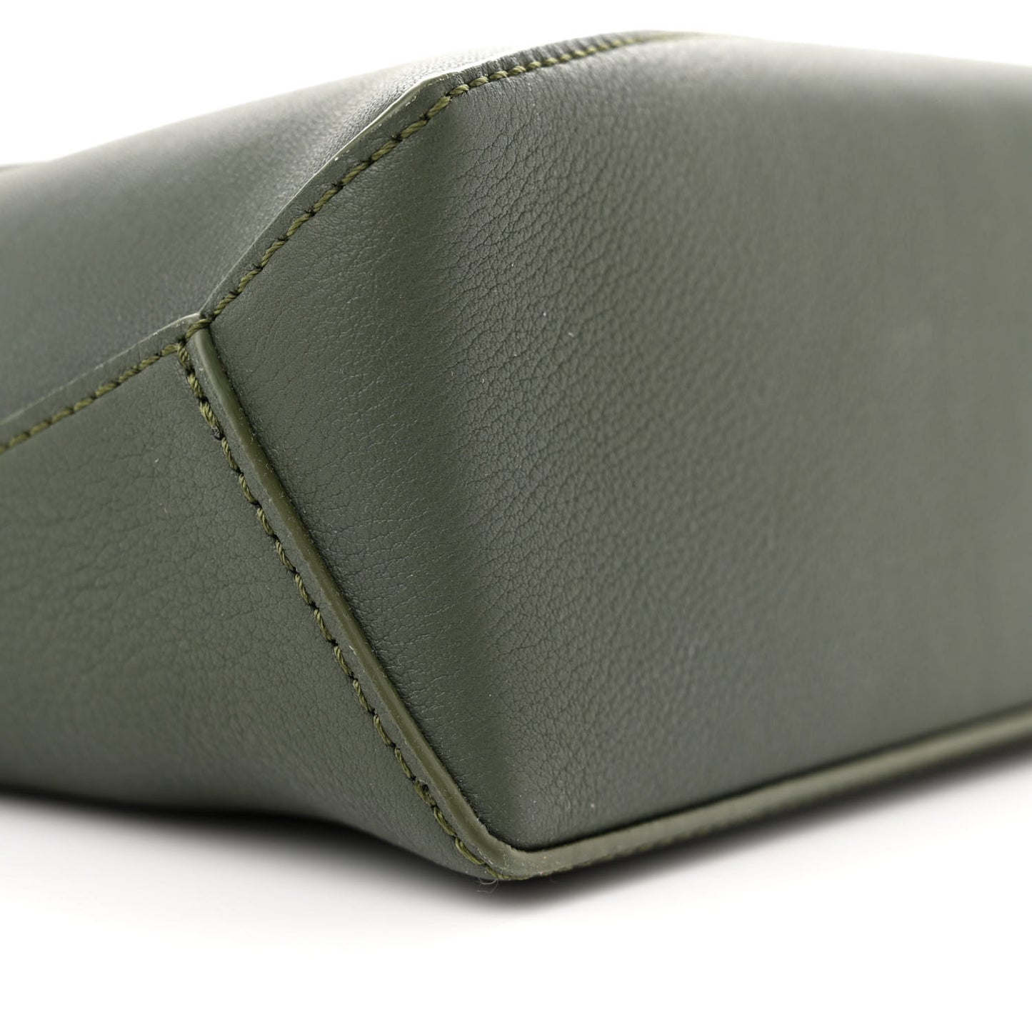 Calfskin Mini Puzzle Edge Bag Vintage Khaki