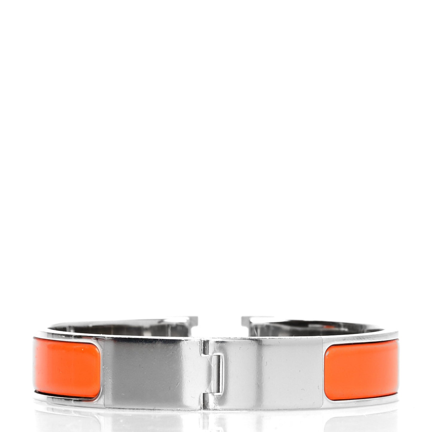 Enamel Narrow Clic Clac H Bracelet PM Orange