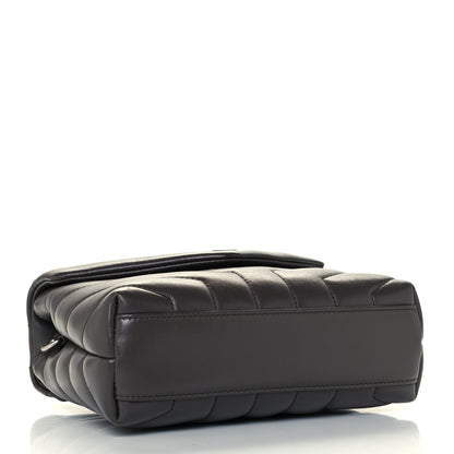 Saint Laurent Calfskin Y Quilted Monogram Toy Loulou Crossbody Bag Faggio 3 of 10
