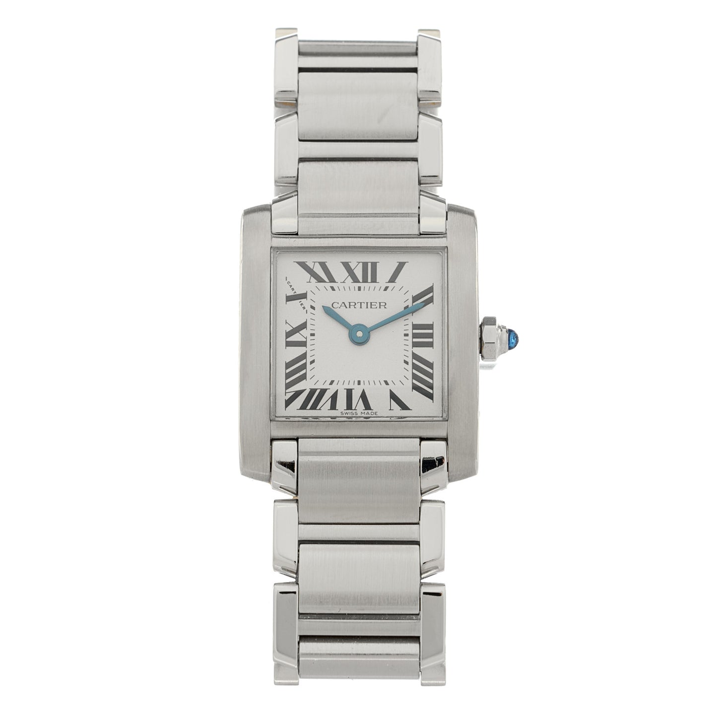 Stainless Steel 20mm Tank Francaise Quartz Watch