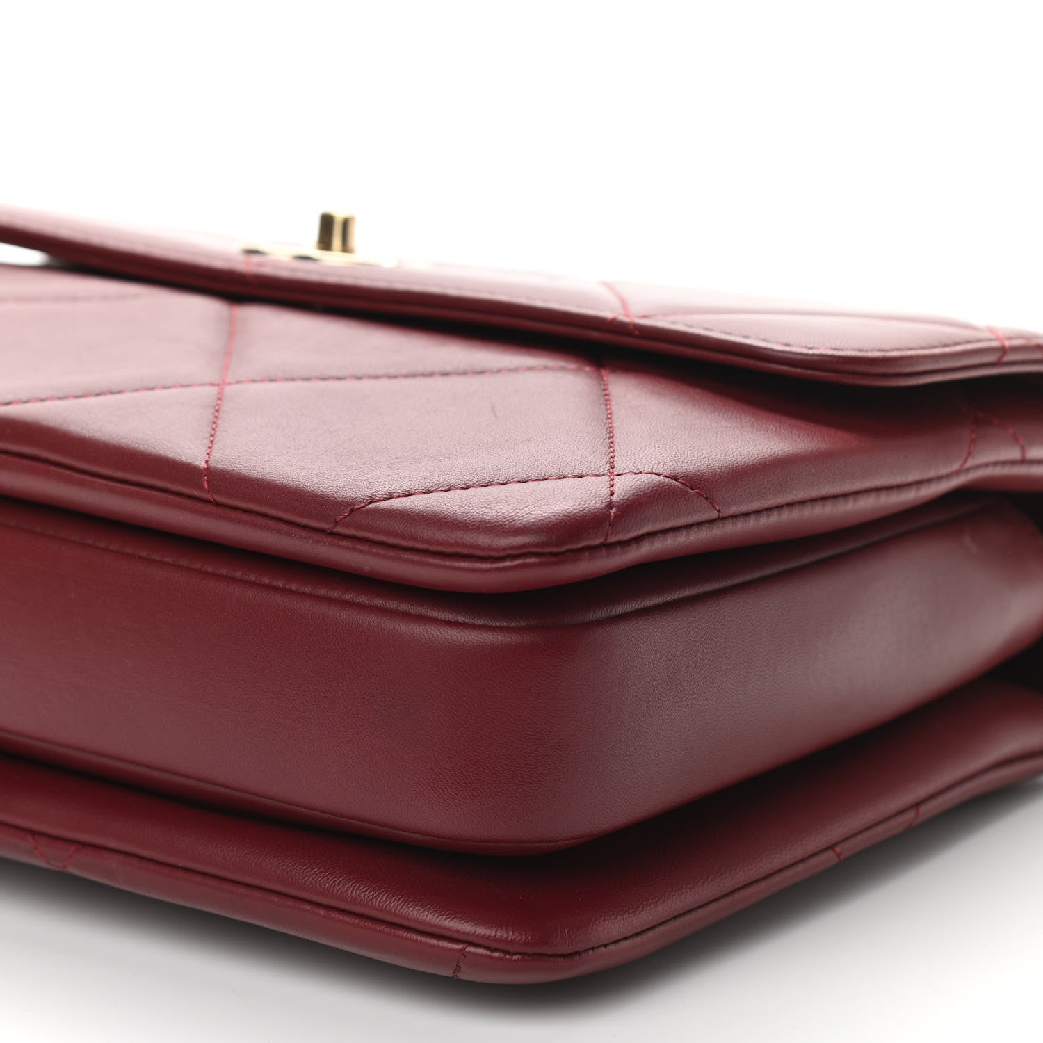 Chanel Lambskin Quilted Medium Trendy CC Flap Dual Handle Bag Burgundy 10 of 10