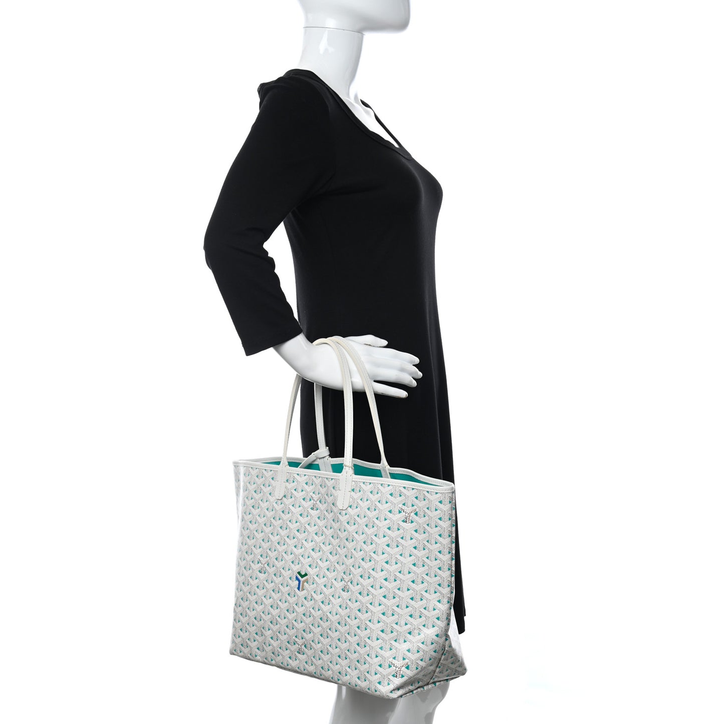 Goyardine Saint Louis Claire Voie PM White Opaline