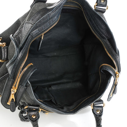 Balenciaga Agneau Canvas Giant 12 Gold Hardware City Black 6 of 9