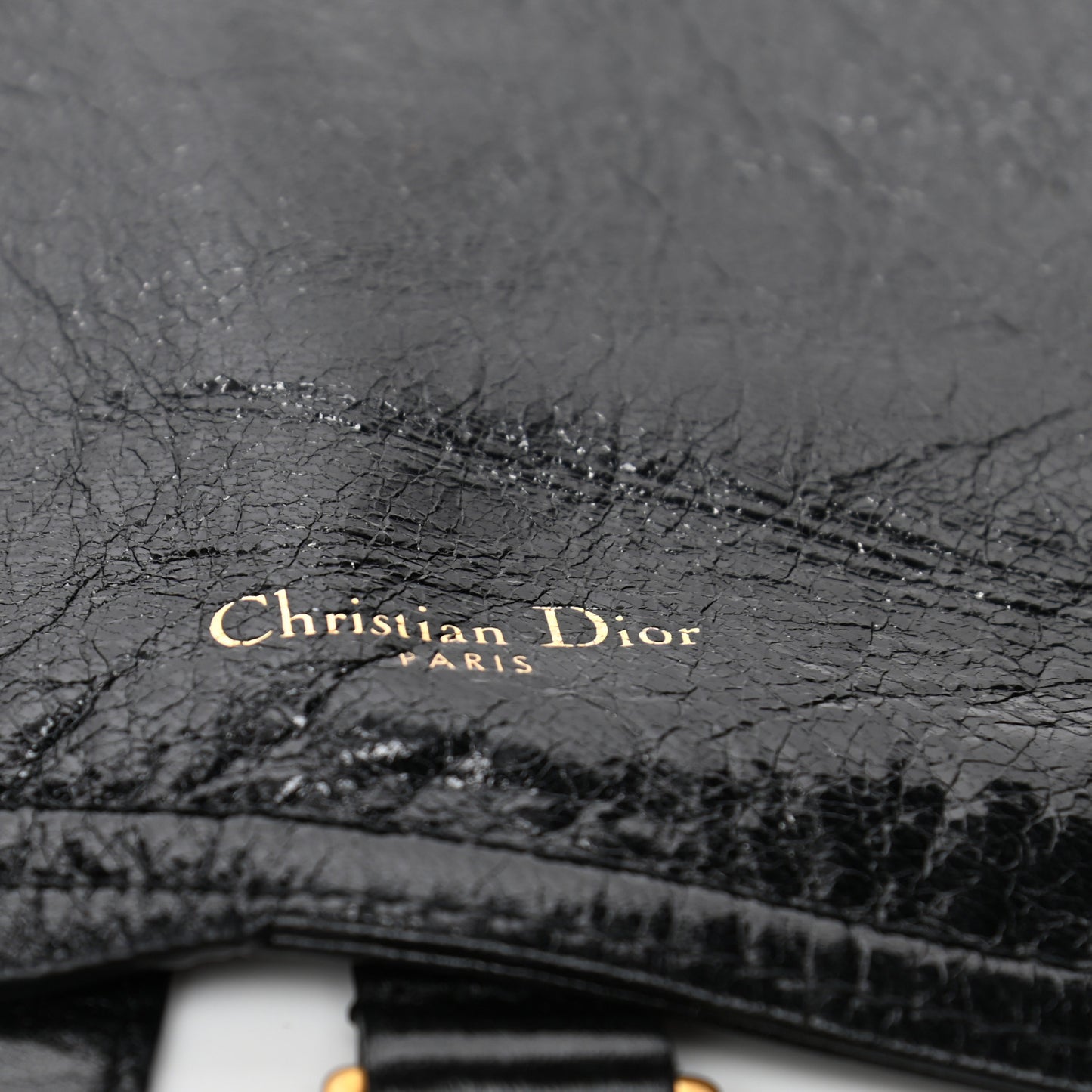 Crinkled Lambskin 135mm Saddle Belt Black