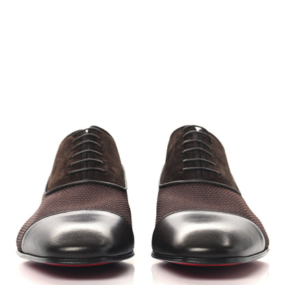 Christian Louboutin Calfskin Veau Velours Mens Greggo Flat Oxfords 43 Amara 43 Cosme 3 of 9