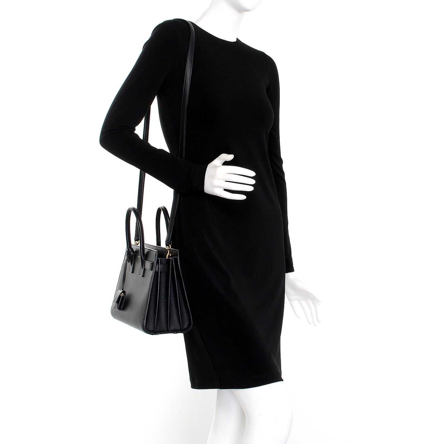 Calfskin Baby Sac De Jour Black
