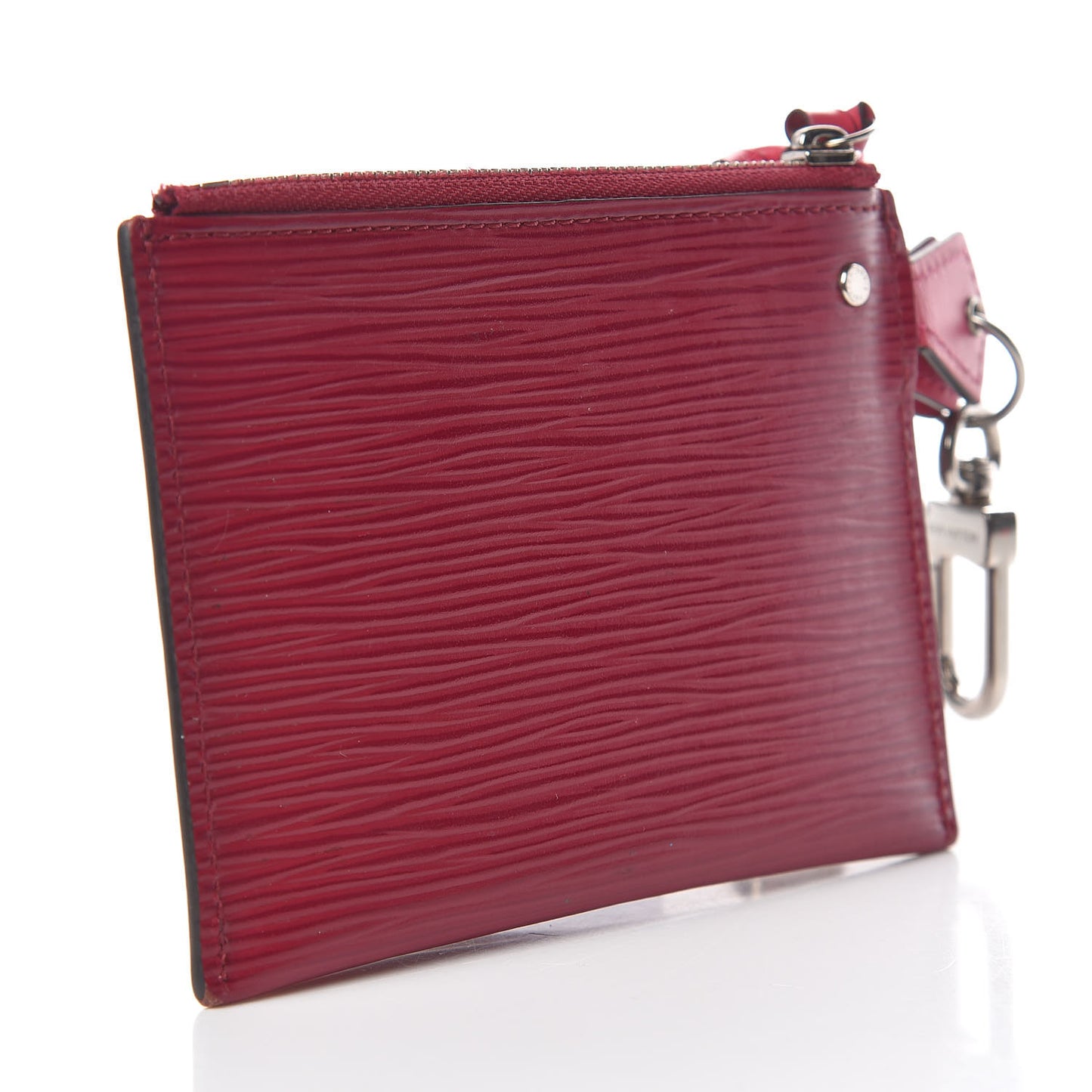 Epi Trio Card Case Wallet Rose Ballerine Rouge Fuchsia