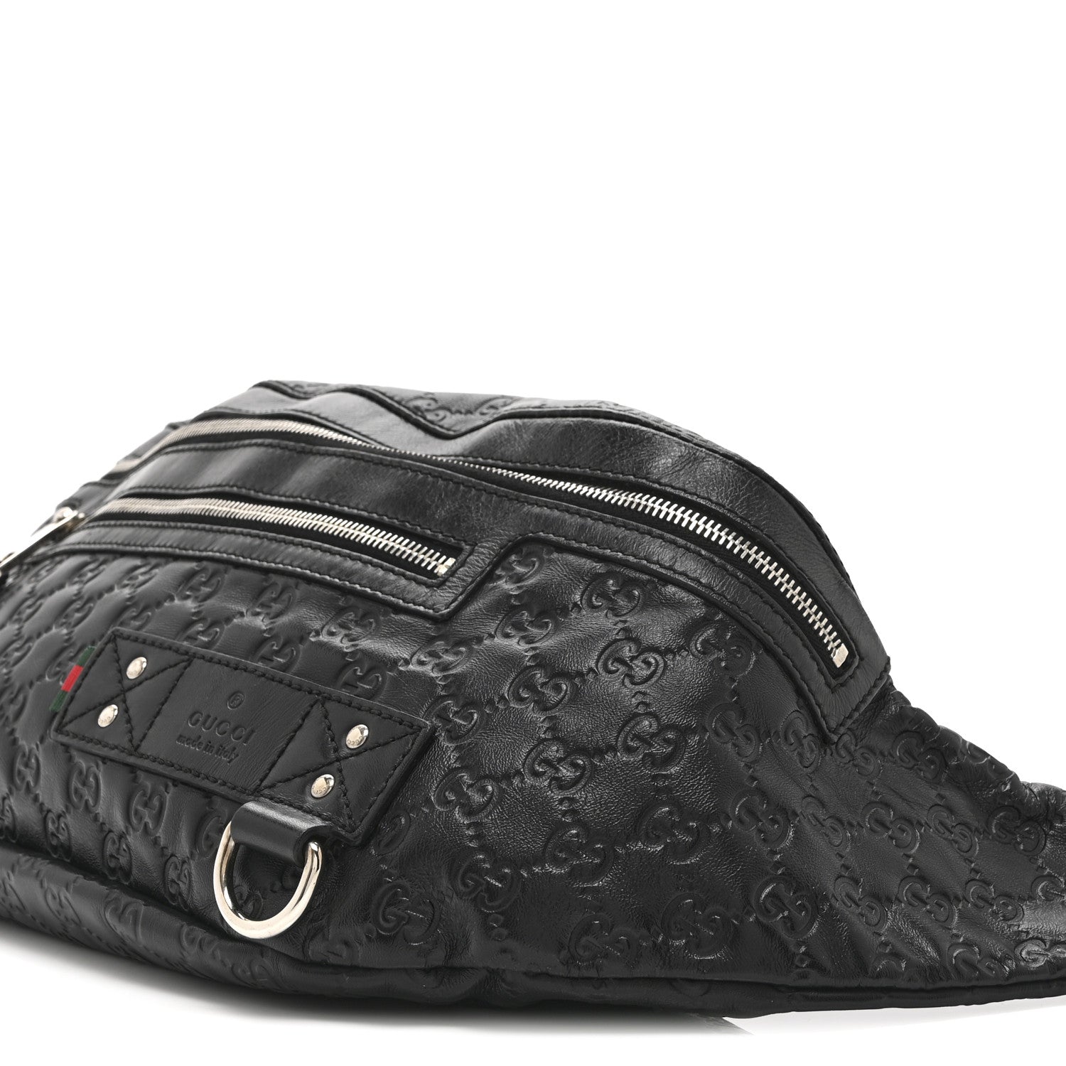 Gucci Guccissima Web Belt Bag Black 11 of 12