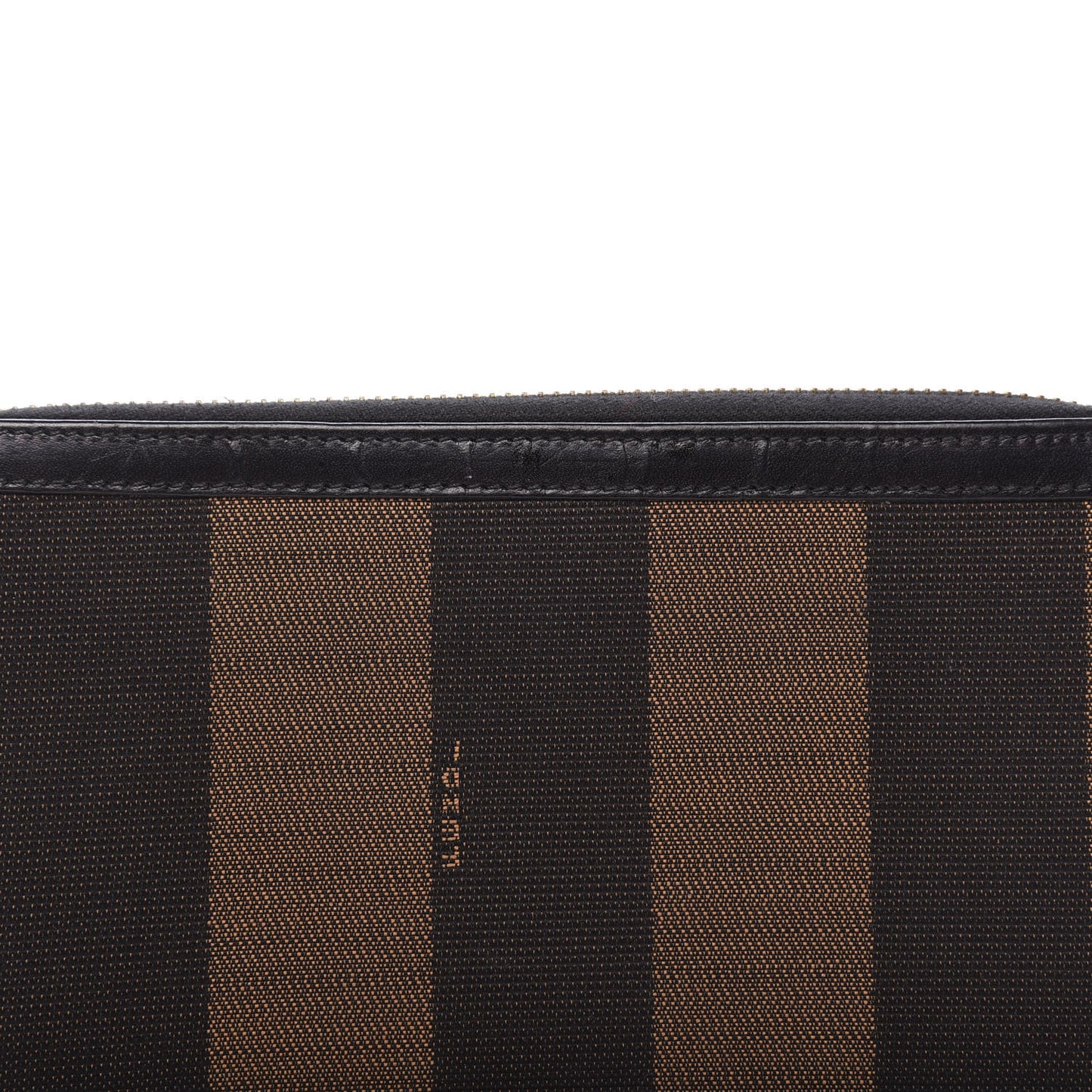 Pequin Cuoio Vegetale Zip Around Wallet Tobacco Black