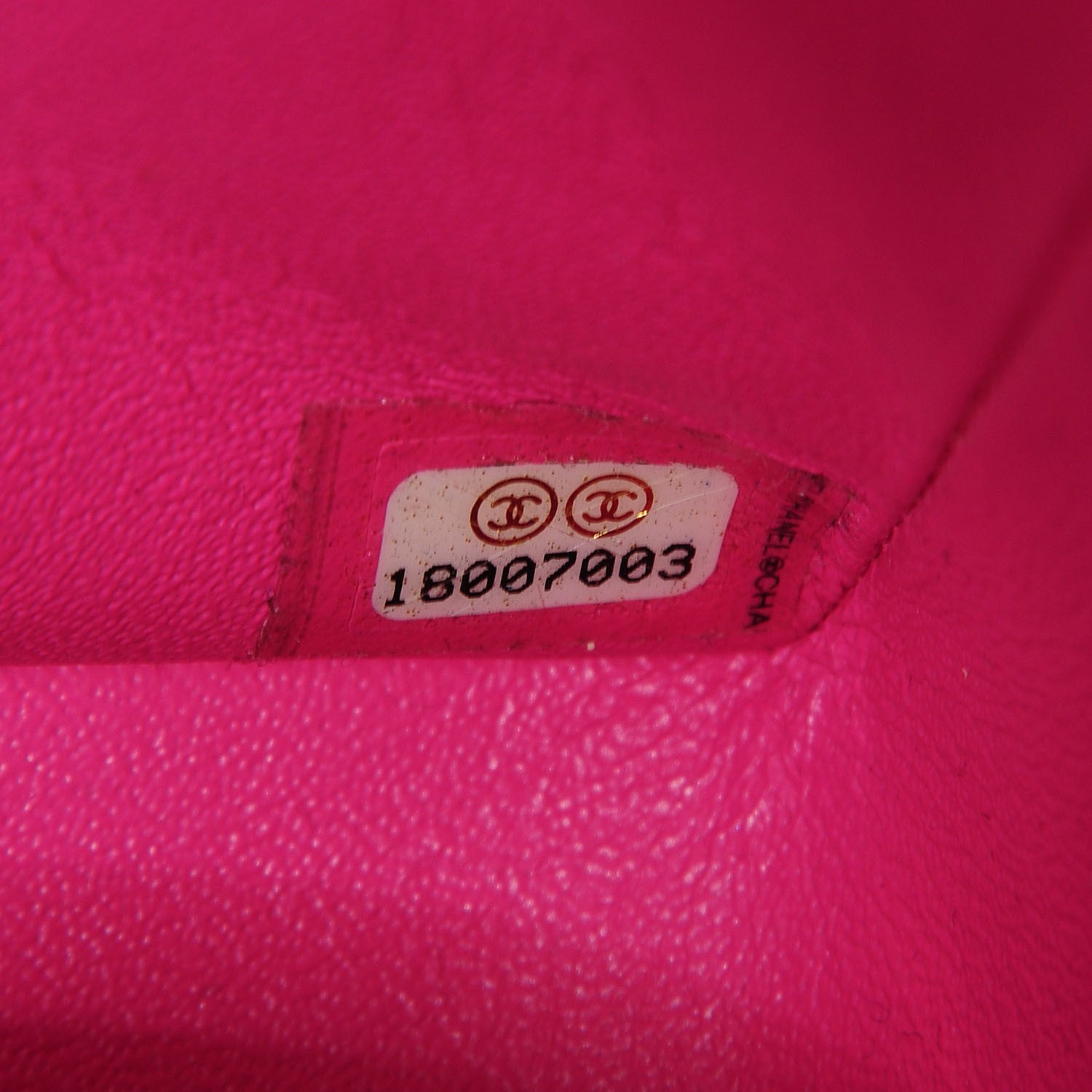 Chanel Iridescent Caviar Quilted Mini Flap Hot Pink 8 of 9