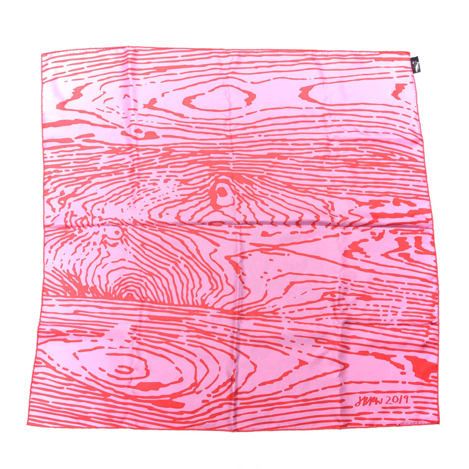 Louis Vuitton Jonas Wood Silk Graphic Square Scarf Black 4 of 4