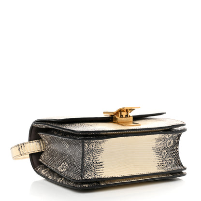 Celine Lizard Small Classic Box Flap Bag Natural 4 of 11