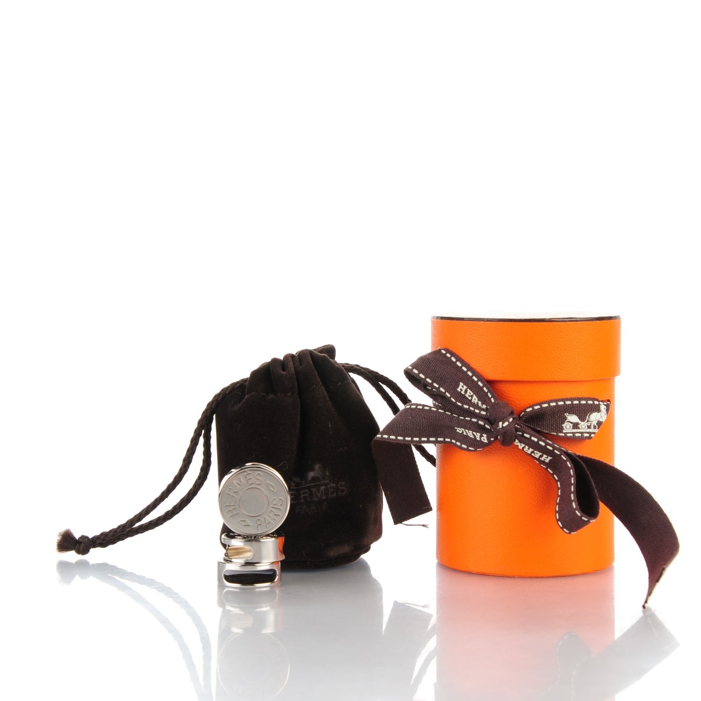 Palladium Clou De Selle Scarf Ring Set