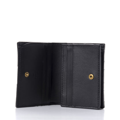 Gucci Calfskin Matelasse GG Marmont Card Case Wallet Black 5 of 7