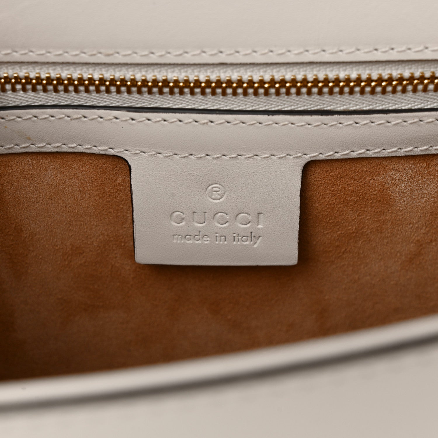 Gucci Calfskin Small Sylvie Shoulder Bag Off White 6 of 13