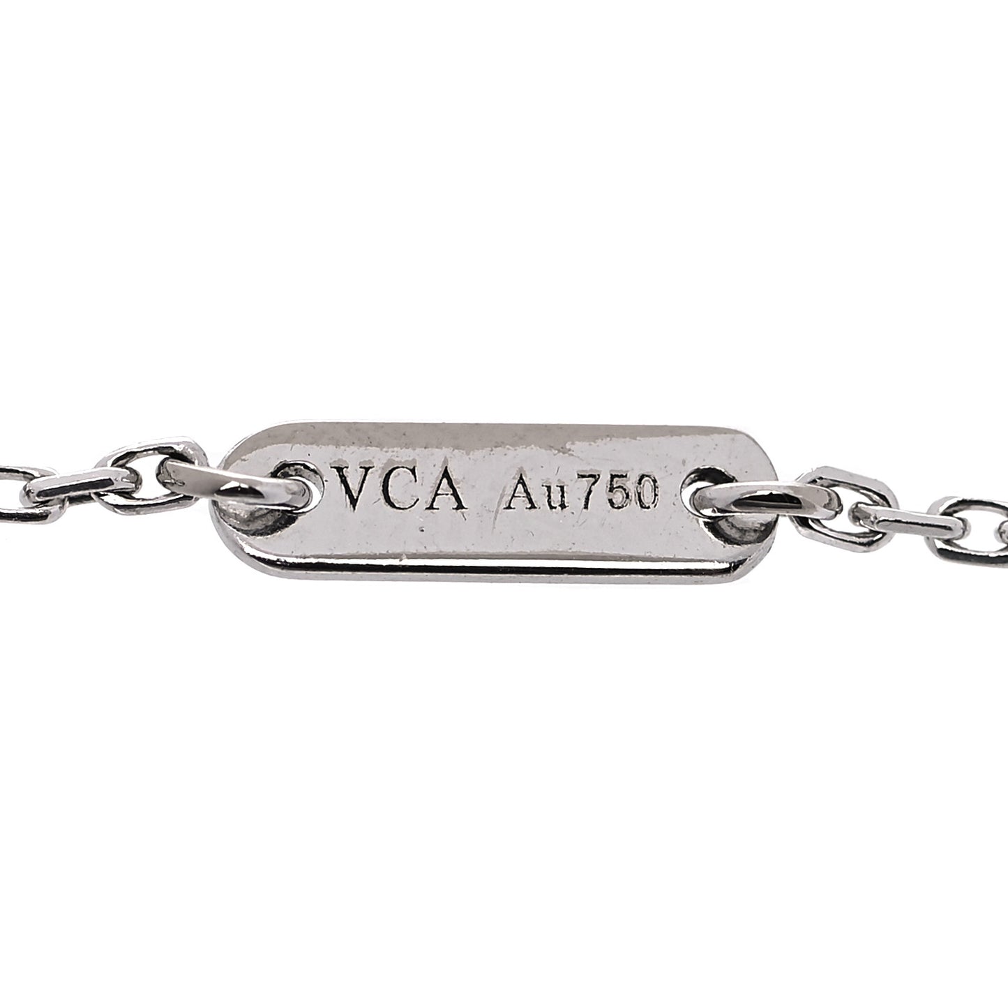 18K White Gold Diamond Sweet Alhambra Bracelet