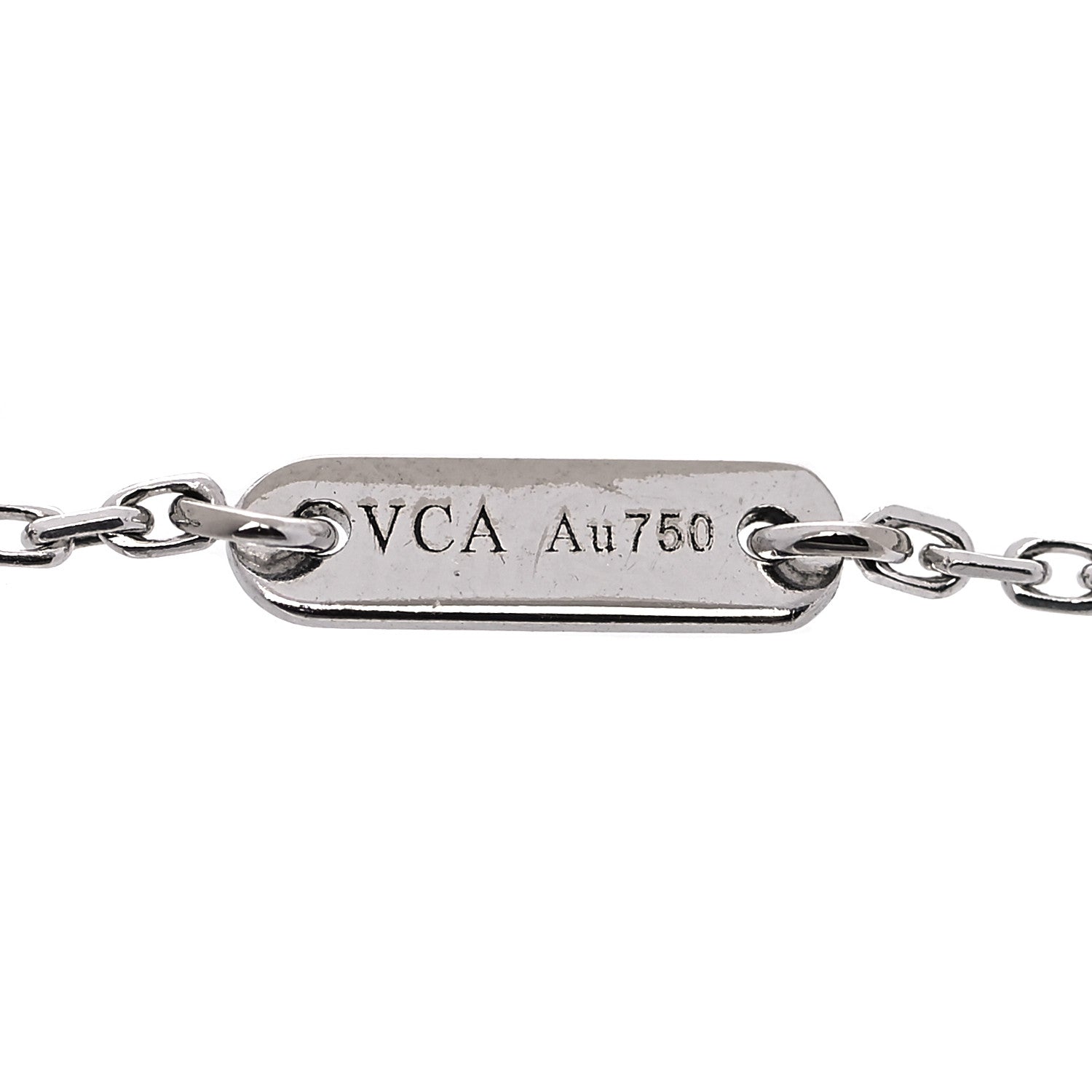 Van Cleef & Arpels 18K White Gold Diamond Sweet Alhambra Bracelet 4 of 8