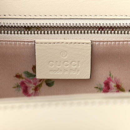 Gucci Calfskin Plexiglass Medium Classic 2 Top Handle Bag White 6 of 14