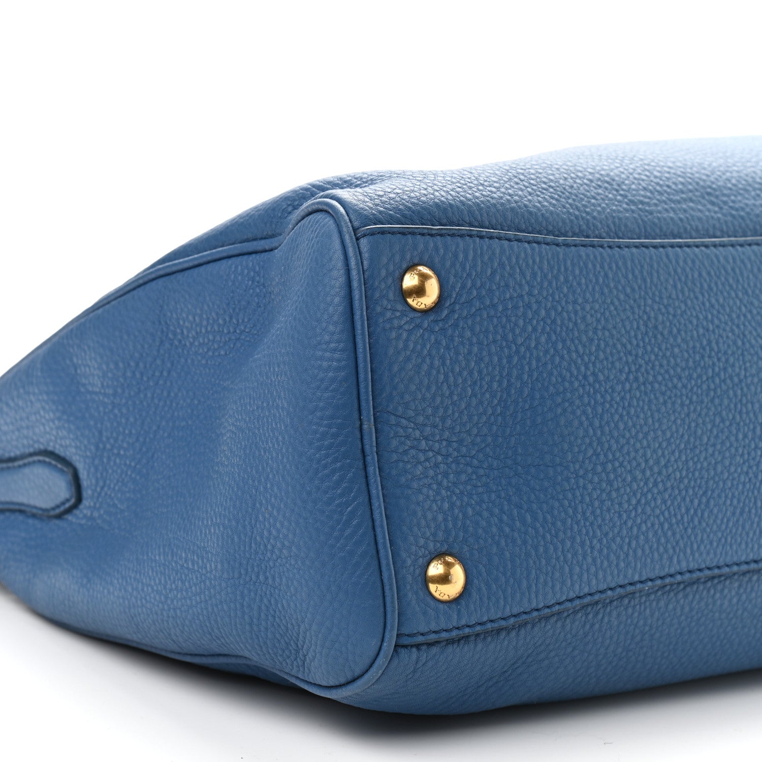 Prada Vitello Daino Bauletto Tote Cobalto 12 of 13