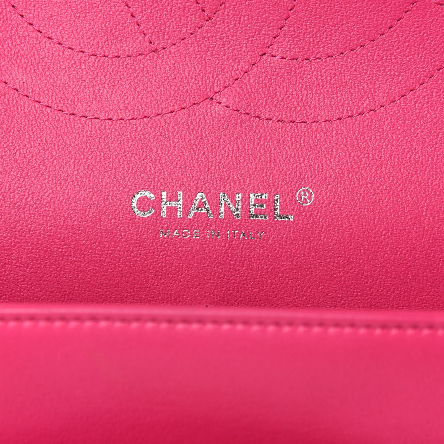 Lambskin Quilted Jumbo Double Flap Dark Pink