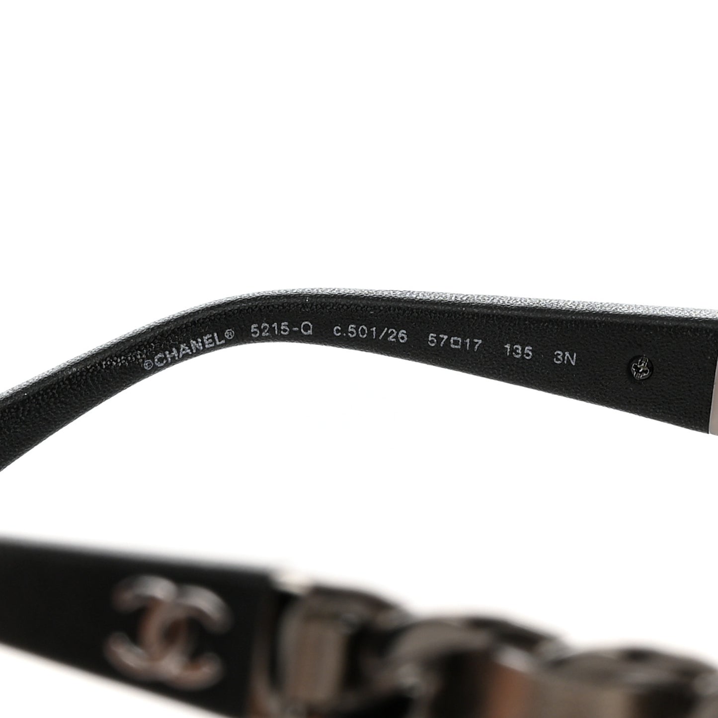 Cat Eye Chain Polarized Sunglasses 5215-Q Black