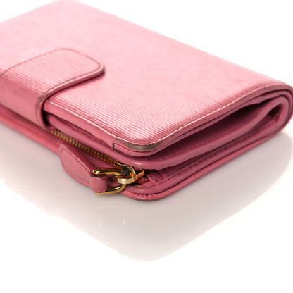 Prada Vitello Move Compact Wallet Geranio 14 of 19