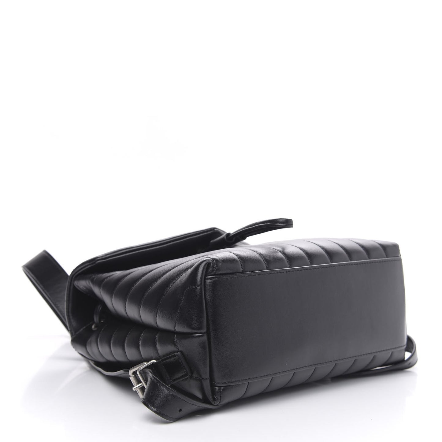 Calfskin Y Quilted Monogram Small Loulou Backpack Black