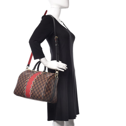 Louis Vuitton Damier Ebene Karakoram Speedy Bandouliere 30 2 of 11