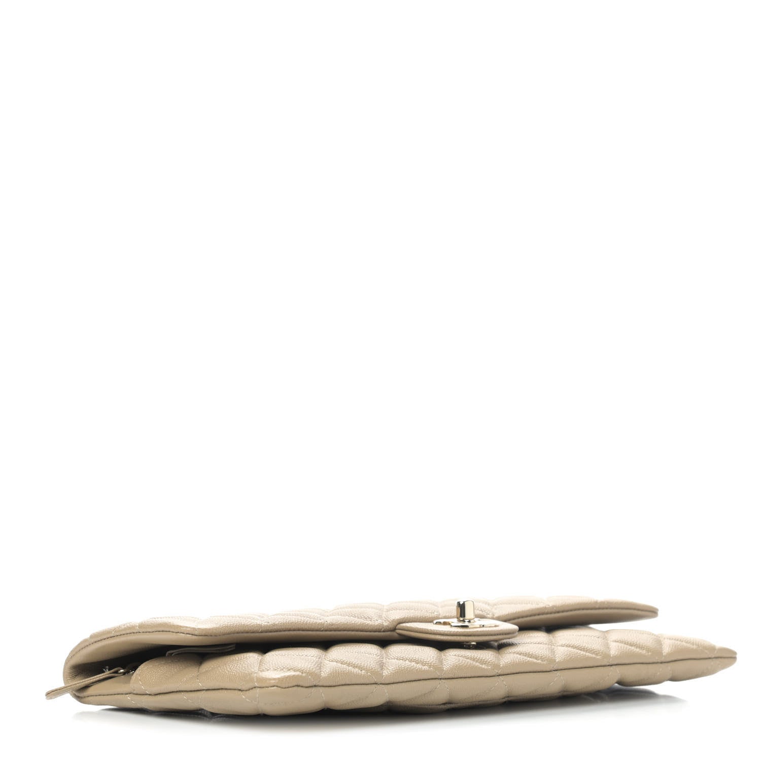 Chanel Caviar Quilted Flap Clutch Dark Beige 3 of 6