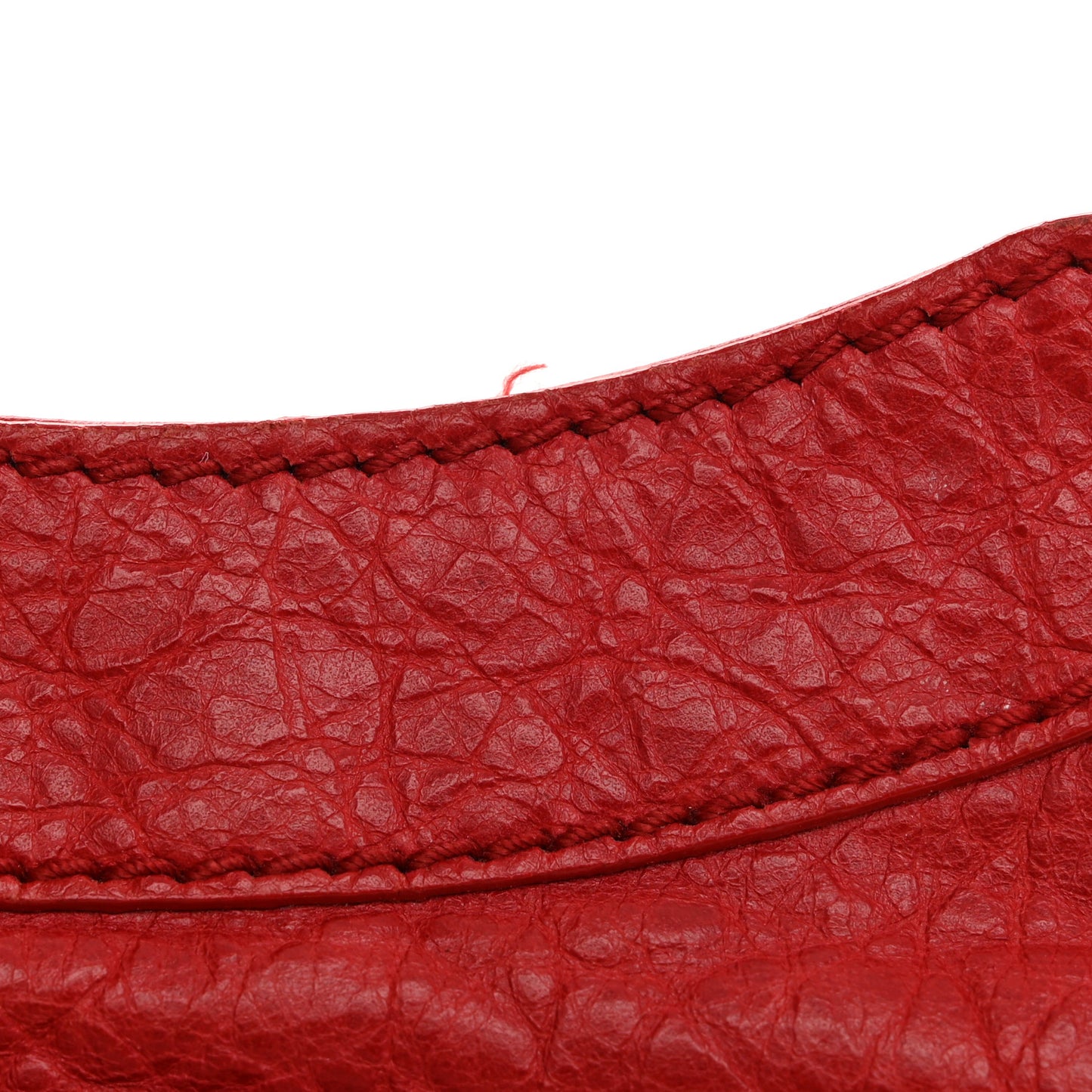 Agneau Giant 12 Silver Hardware Hip Rouge Coquelicot