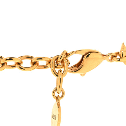 Christian Dior Metal CD Choker Necklace Gold 4 of 5