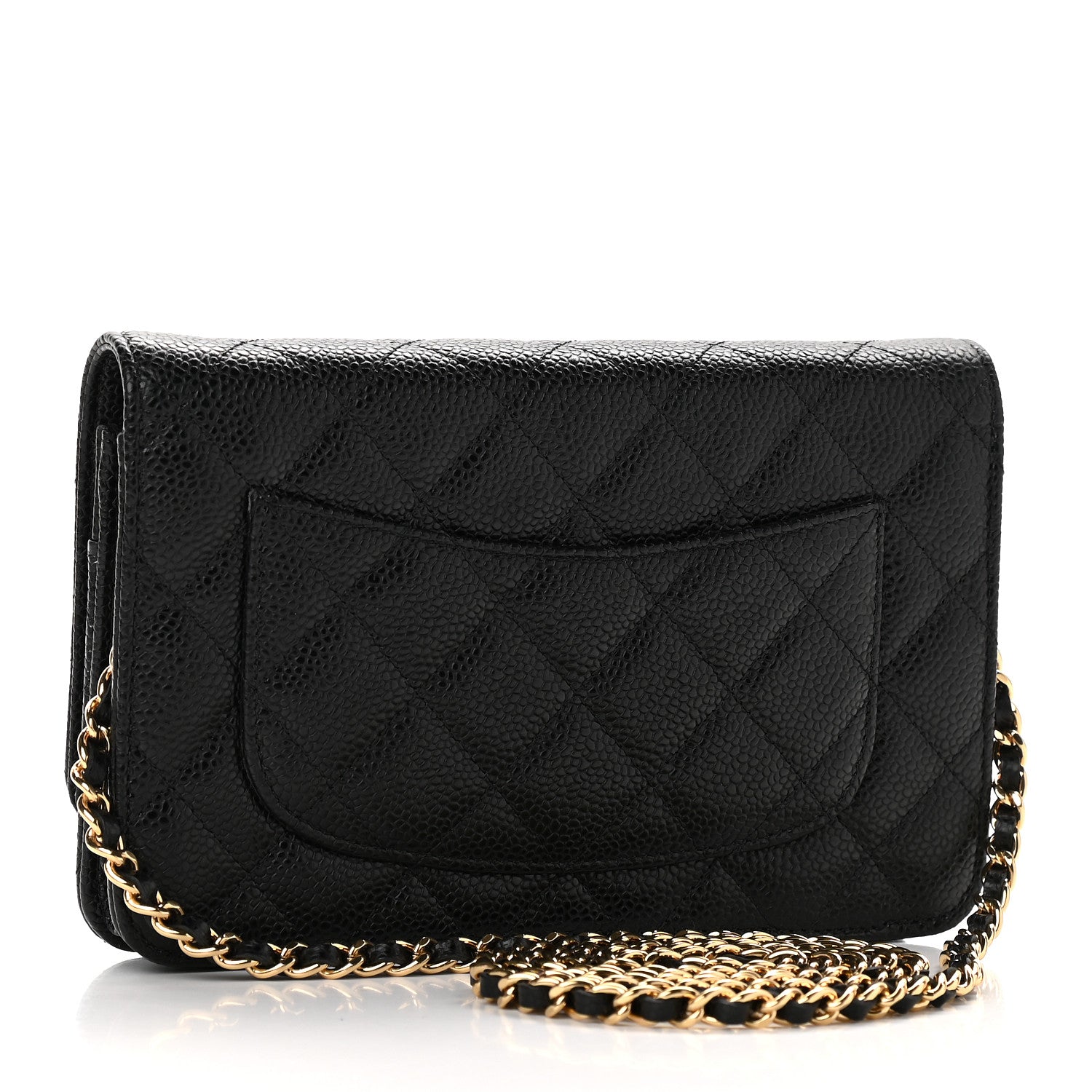 Chanel Caviar Quilted Wallet On Chain WOC Black 3 of 10