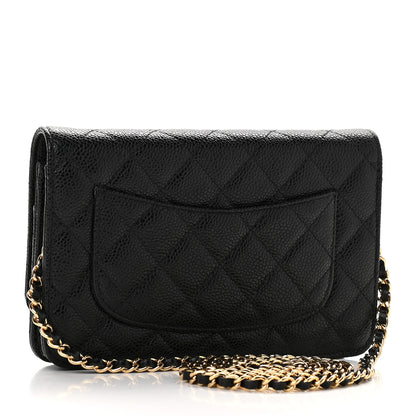 Chanel Caviar Quilted Wallet On Chain WOC Black 3 of 10